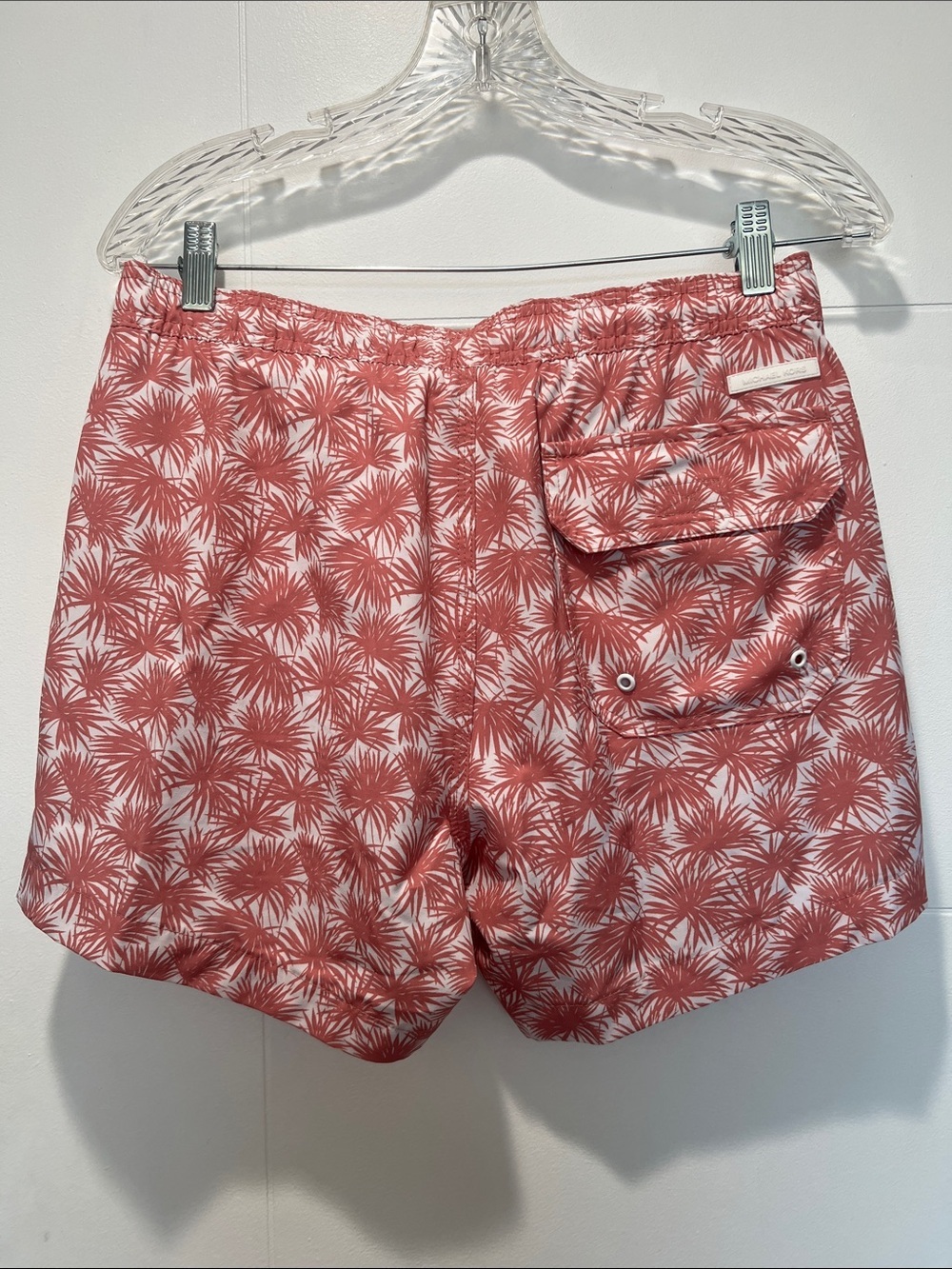 Michael Kors Coral-Pink Palm Print swimsuit set- size small - Picture 7 of 8